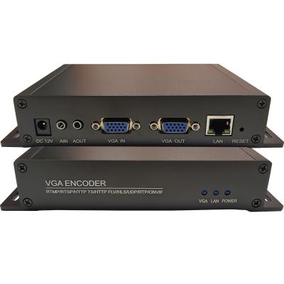 China IPTV H.265 H.264 VGA to IP Video Streaming Live Encoder VGA Loopout Facebook Youtube IPTV NDI Encoder for Digital Video to IPTV for sale