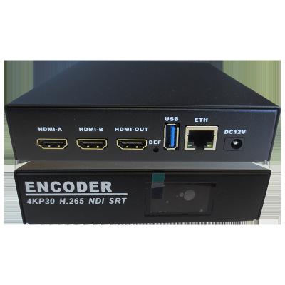 China IPTV NDI|HX H.265 4K HD MI Video Encoder Decoder with USB Video Record Streaming Media SRT facebook youtube RTSP encoder for sale