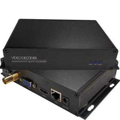 China IPTV/OTT System SDI H.265 H.264 H265 Multicast Decoding Ultra Low Latency 4K Video Decoder IP To SDI Converter For Point To Piont Server System for sale