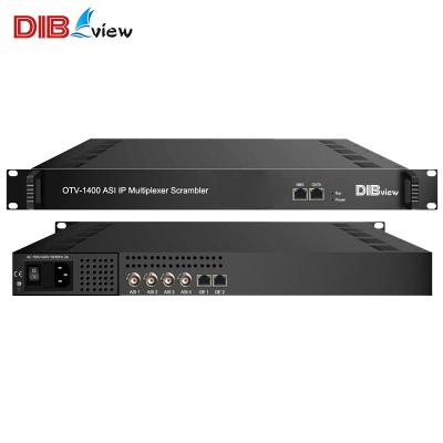 China CATV Broadcasting System OTV-1400 DVB Digital Latest ASI Input /Output Broadcast Multiplexing CATV Broadcast System Multiplexer Jammer for sale