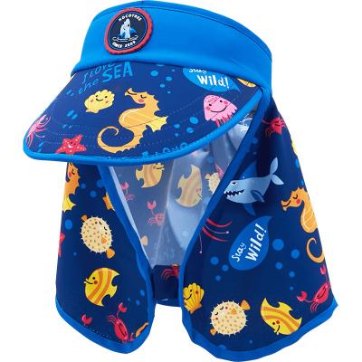 China New Kids Bucket Brim Hat UPF 50+ Sun Protection Breathable Sunshade KOCOTREE 2023 Cute Cartoon Wide Unisex UV Protection Hat For Boys Girls for sale