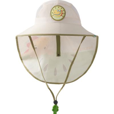 China Fashion KOCOTREE 2023 New Design Kids UPF 2000+ Sun Protection With Neck Cover Shawl Wide Brim Girls Boys Cute Bucket Hats for sale