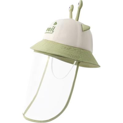 China wind & 2023 New Children Sun Protection KOCOTREE 2023 Sun Antennas Summer Cute Hats Baby Cute Detachable Snail Sunshade Bucket Windproof Protective Hat for sale