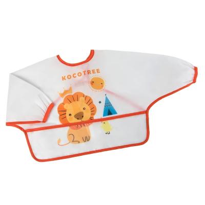 China New KOCOTREE 2023 Viable Cute Toddler Baby Bibs Waterproof Long Sleeves Shirt Apron Boys Girls Eating Paint With Pocket Full Cover for sale