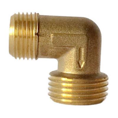 China Compare Fit High Quality 90 Degree Air Compressor Brass 1/4 Male Elbow For Air Compressor for sale