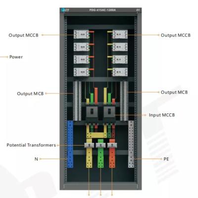 China Industrial Extension Socket Orient OEM/ODM 3phase 400A~6300A Transformer Metal Box Panels Power Distribution Cabinet For Computer Seriver for sale