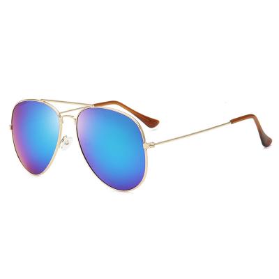 China Fashion sunglasses toad mirror women's pilot sunglasses shining new color film men's sunglasses for sale