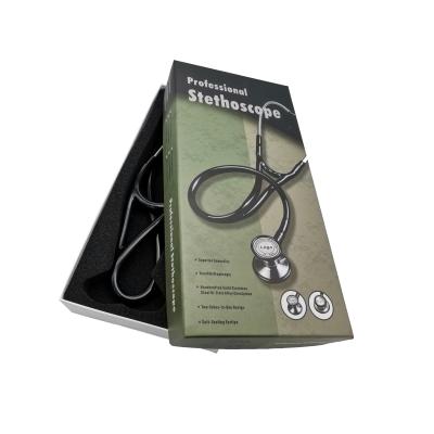 China 2020 New Product Medical Cardiology Head Stainless Steel Stethoscope Latex Non PVC Tubing for sale