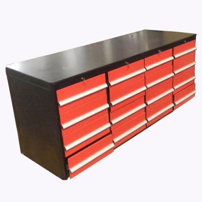 China Heavy Load Customized 96 Inch Stainless Steel Mechanical Tool Box Cabinet Work Bench for sale