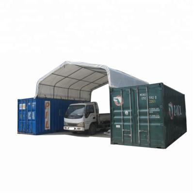 China Water Proof Farm Storage Shelter Truss Container Tent With Garage Roof for sale