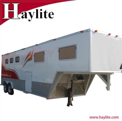 China Horse Transport Gooseneck Horse Trailer Used Horse Trailer With Live Quarters for sale