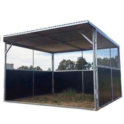 China Stable Panel Assembly Exterior Horse Plywood Stall Fence Board With Roof for sale