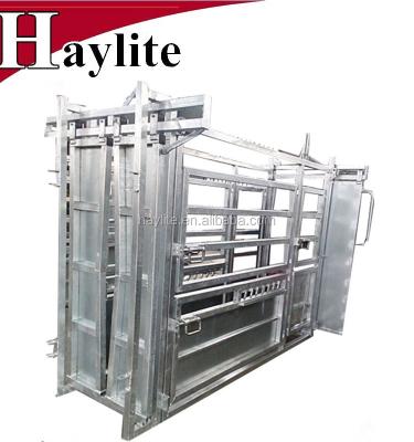 China Steel Cattle Handlers Used Heavy Duty Cattle Crush Compression Chute With Scale for sale