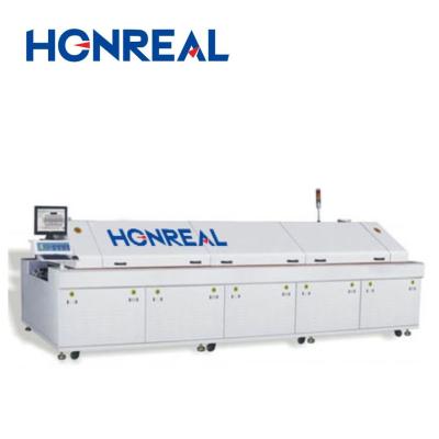 Cina 10 zone SMT reflow soldering machine, PCB SMD reflow forno aria calda convezione in vendita