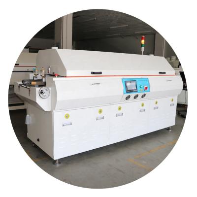 China 6 zonas SMT reflow máquina de solda Forno livre de chumbo para linha de produção de PCB à venda