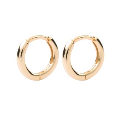 China Tiny BOHEMIA Gold Plated 18K Gold Plated Tasty Circles Earrings Minimalist Jewelry for sale