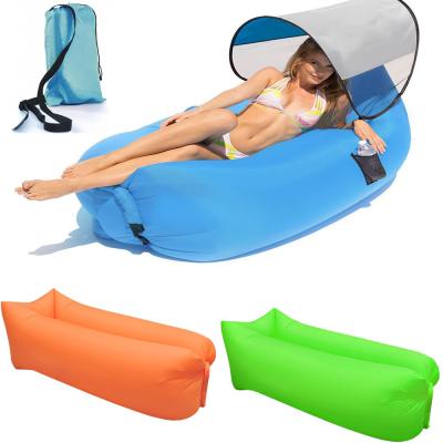 China Home/Travel/Beach/Inflatable Inflatable Sleeping Bag Air Lazy Bag OEM LOGO Fast Camping Sofa Air Sofa Bed for sale