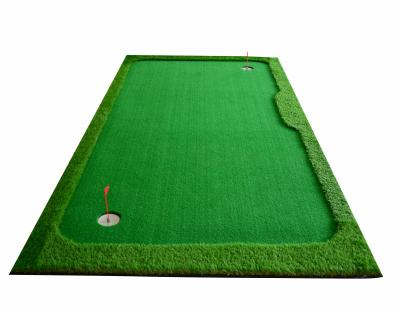 China Golf Taining/artificial grass mat mini soccer field indoor/outdoor golf putting green for sale