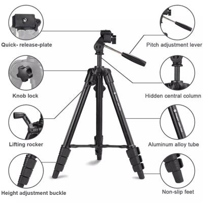 China Fotopro PORTABLE Tripod Stand Aluminum Lightweight Tripod for DSLR Camera and Smartphone for sale