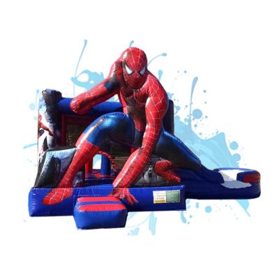 Cina Hot Sale Rental or Home Use Party Spiderman Jumping Bounce House Bouncy Castle Inflatable Bouncer Combo On Sale in vendita