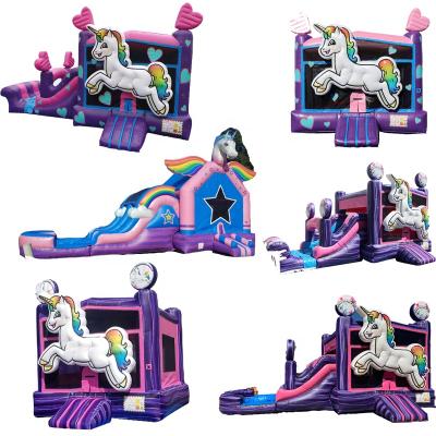 중국 Inflatable Unicorn Bounce House Inflatable Bouncy Unicorn Jumper Jumping Castle by Moonwalk Rental or Home Use 판매용