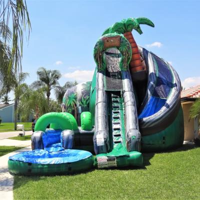 China Falls 27ft Large Inflatable Rental Or Home Use Inflatable Water Slide Giant And Coconut Adults Inflatable Water Slide For Sale zu verkaufen