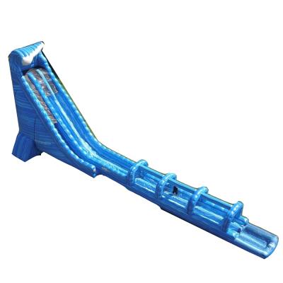 China Double Use 36ft Lane Tidal Wave Rental Or Home Blue Crush Commercial Inflatable Water Slides Adult Inflatable Slide With Pool zu verkaufen