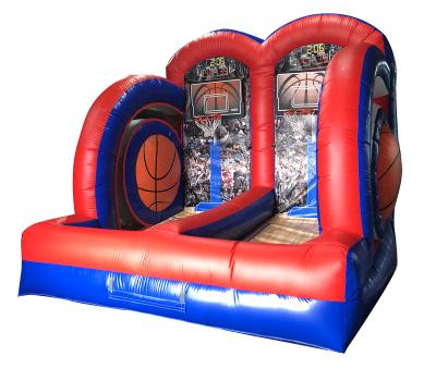 China Rental or Home Inflatable Hoop Challenge Inflatable Basketball Ball Air Use Basketball Goal Game en venta