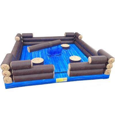 China Mechanical Toxic Inflatable Wipeout Melting Lite Metal Sheet 4 Players Inflatable Log Use Sweeper Rental or Home Play Sweeper For Sale for sale