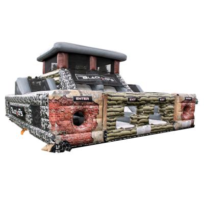 중국 Black Ops Bouncer Lake Inflatable Combo Rental Or Home Use Challenge Game Challenge Use Obstacle Course For Sale 판매용