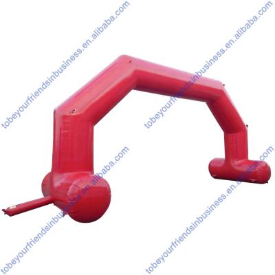 China Rental or home use inflatable star and finish arch door inflatable archway with outriggers for sport game en venta