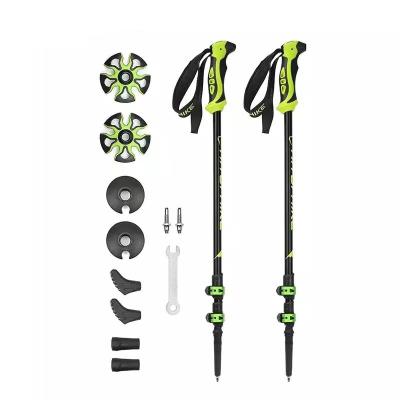 China Durable Trekking Poles 7075 Lock 3 Aluminum Outer Sections Narrow Outdoor Climbing Stick Camping Cane for sale