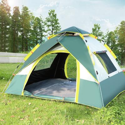 China Durable Automatic Outdoor Camping Tent 1-4 People Tent Easy Open Anti-UV Tourist 4 Seasons Family Travel Beach Garden Rainproof Tents for sale