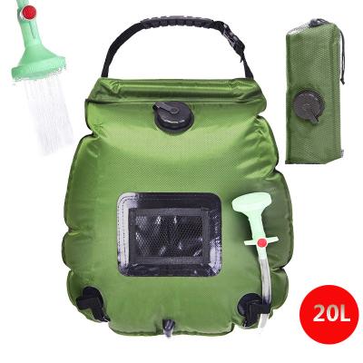 China 20L Lightweight Outdoor Water Bag Camping Hiking Solar Shower Bag Heating Camping Shower Climbing Outdoor Water Bag for sale