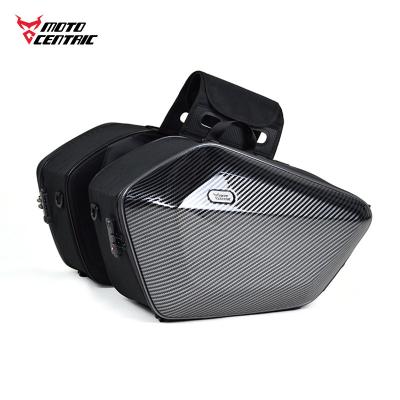 China New Design Large Capacity Motorcycle Saddle Bag Universal Hard Waterproof Motorbike Side Bags For Travel Tail Ride Bags for sale