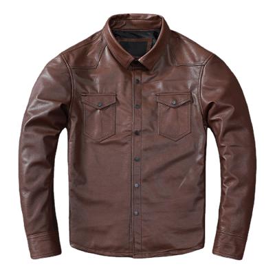 China Top Selling Breathable Guaranteed Quality Bomber Boys Leather Jacket Crop Leather Jacket for sale