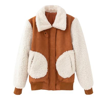 China 2021 Fashion Winter Special Custom Made Faux Fur Faux Suede Jacket Breathable For Women for sale