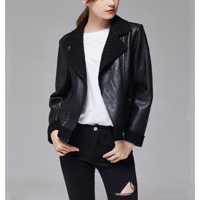 China Custom Casual Style Faux Shearling Windproof Jacket For Women Warm Winter for sale