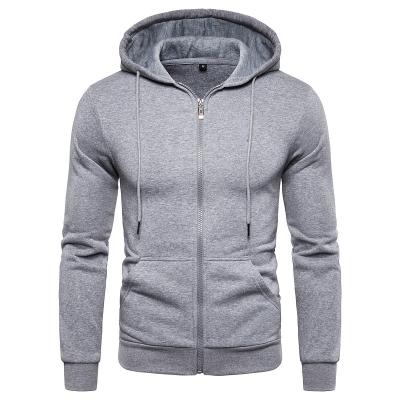 China Viable Factory New Custom Logo Cotton Fleece Men's Hoodies Jacket Coat Oversized Hoodie Full Zip Outerwear for sale