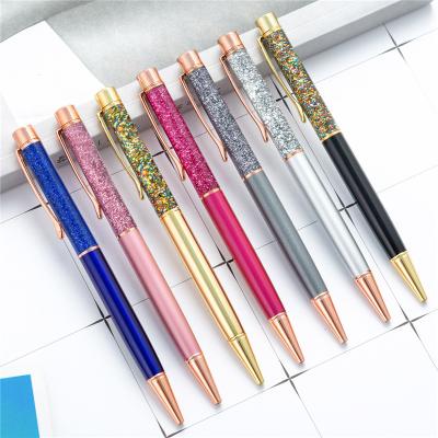 China Pen Creative promotional quicksand pen manufacturers supply colorful oil-infused gold powder quicksand pen logo custom for sale