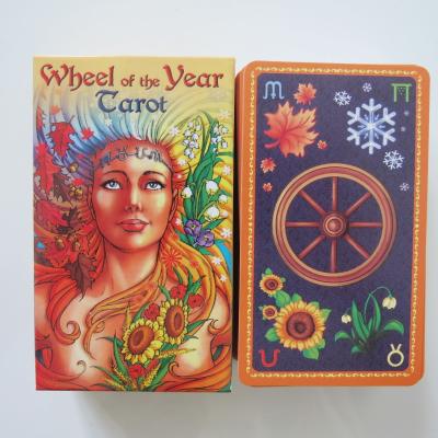 China Good Quality Tarot Deck Oracles Cards Divination Mysterious Wheel of The Year Tarot Cards for Women Girls Card Game Board Game for sale