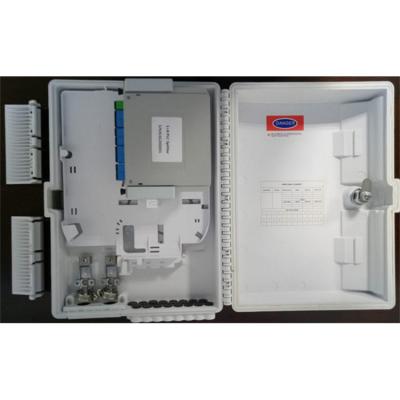 China Junction 16 Ports Wall Mounted Fiber Optic FTTH Terminal Ftth Distribution Box for sale