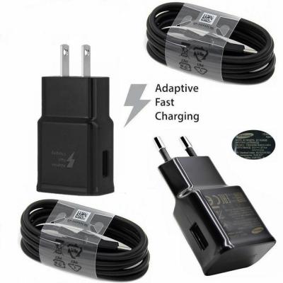 China High Quality Mobile Phone For Samsung Galaxy S9 S8 S8 plus Fast Type-C Adaptive Quick Charger EU/US/UK Travel Charging 9V 1.67A&5V2A for sale