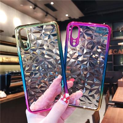 China TPU+PC For Huawei P20 Lite P Smart Case Luxury Transparent 3D Rainbow Diamond Soft TPU Crystal Clear Case For Huawei Y56Prime 2018 for sale