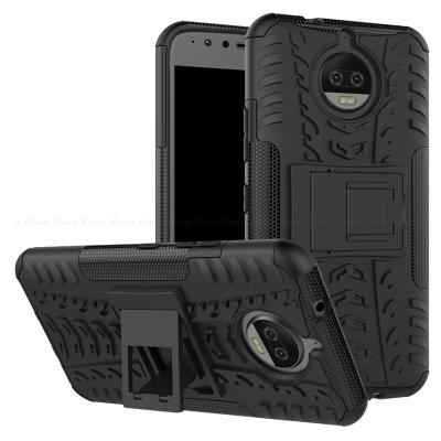 China TPU+PC Silicon Armor Cover Shockproof Rugged Kickstand Plastic Case For Motorola Moto G6 G5 G5S E5 E4 G4 C Plus X4 Z Force Z2 Z3 Play for sale