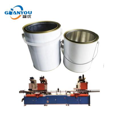 China Other 1-5L Paint Bucket Tin Can Making Machine Automatic Drum Barrel Bucket Production Line for sale