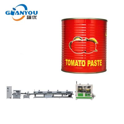 Cina Food Ketchup Cans Tomato Sauce Tin Can Making Machine Automatic Food Cans Production Line in vendita