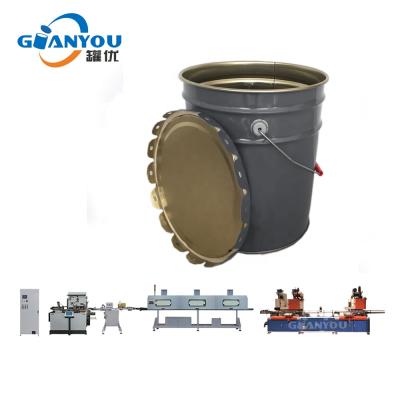 Cina Turkey Pail Tin Can Making Machine Automatic Food Pail Production Line in vendita