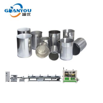 Cina D73 Food Round Food Can Making Machine Small Tin Cans Production Line in vendita