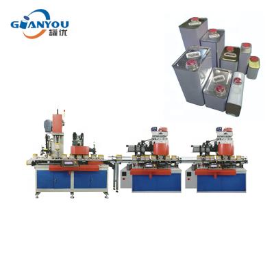 China Other Rectangular Tin Can / Oil Making Machine , Automatic Production Line for sale